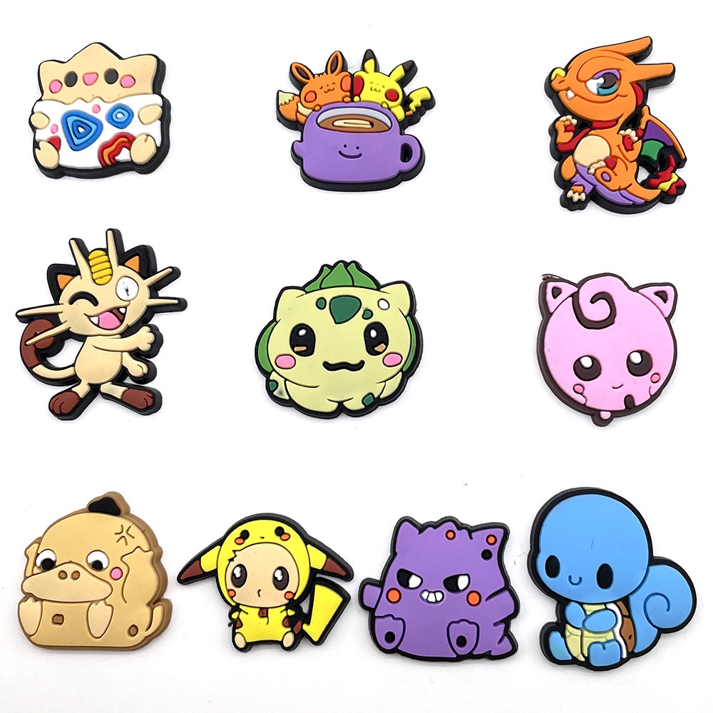 Cute Psyduck Togepi Shoe Charms Pikachu Jigglypuff Croc Jibbits Pin