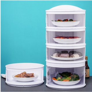 5 Layer Food Keeper Transparent Food Warmer Multilayer Dish Cover Food