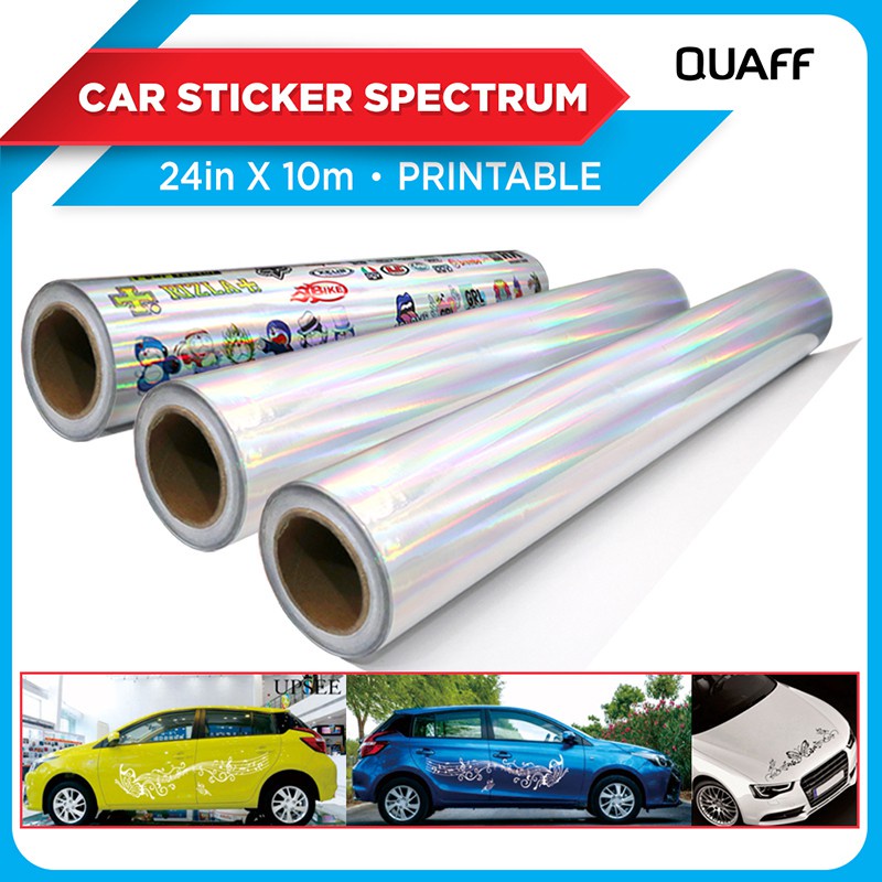 Eco Solvent Printable Car Sticker Spectrum Honeycomb And Reflectorize