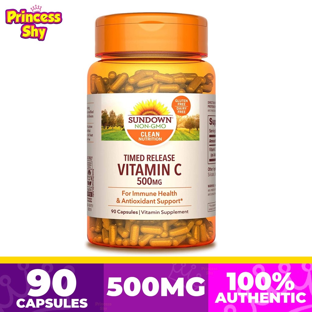 Sundown Vitamin C Timed Release 500mg 90 Capsules Shopee Philippines