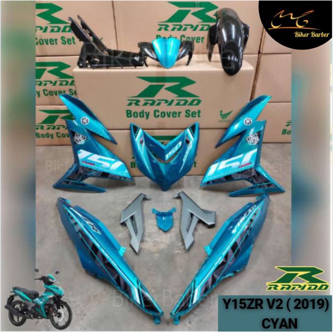 RAPIDO COVER SET ASSEMBLY Y15ZR V2 STICKER TANAM AIRBRUSH Shopee