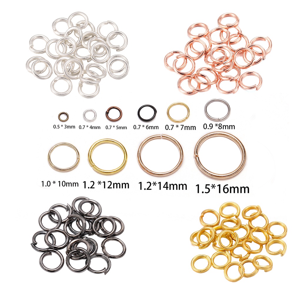 St Kunkka 200 Pcs Pack 3 6mm Jump Rings Split Ring DIY Accessories