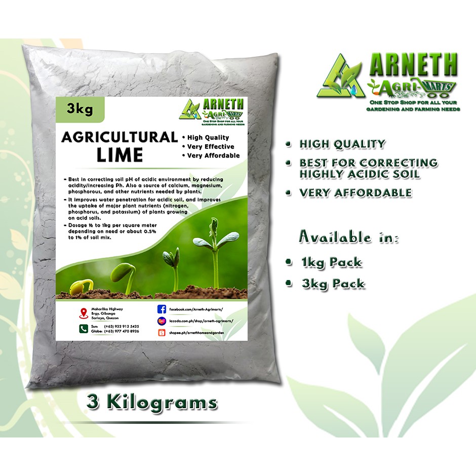 Agricultural Lime Organic Soil Conditioner And Acidity Corrector Kg