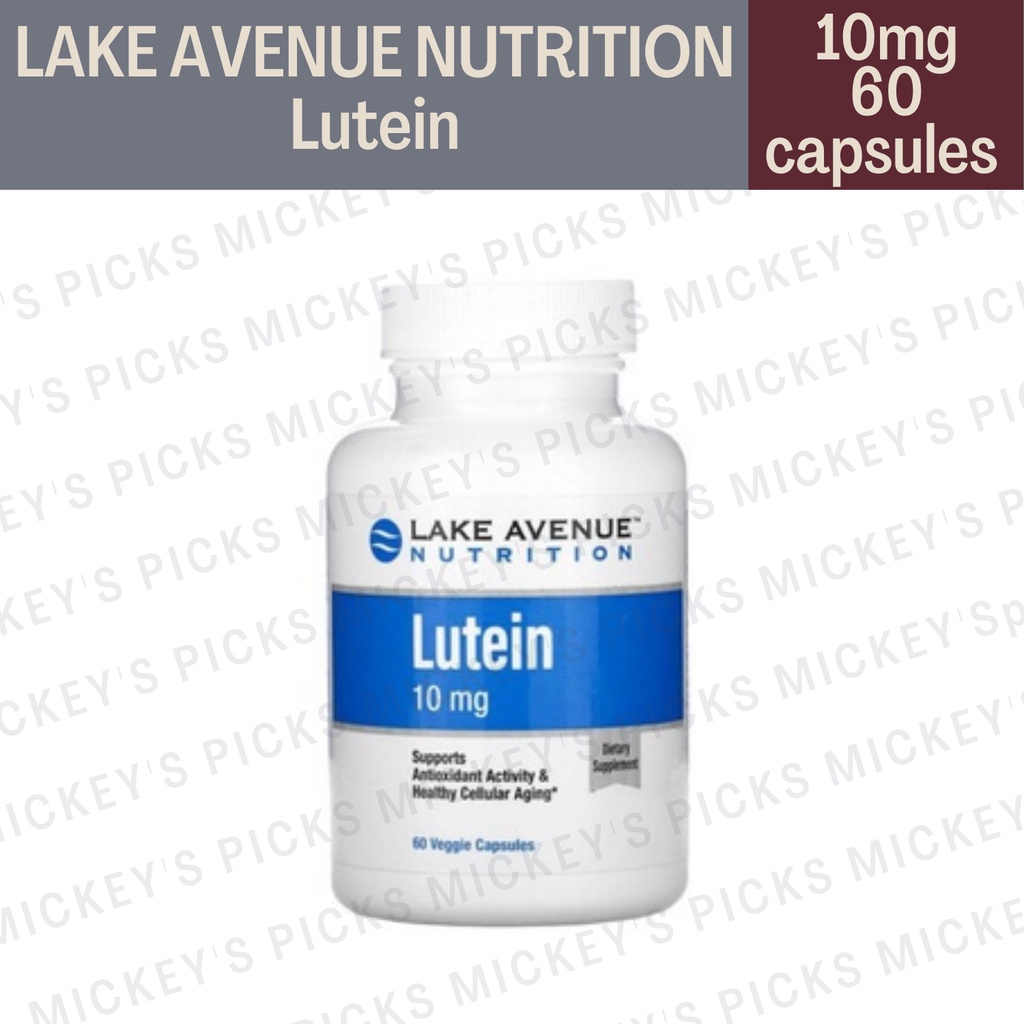 Lake Avenue Nutrition Lutein 10 Mg 60 Veggie Capsules Shopee