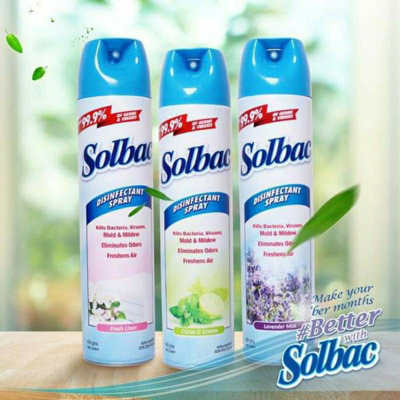 Original Solbac Spray 400g Shopee Philippines