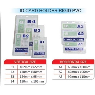 Id Card Case Clear Plastic Contents Pcs A A A B B B B B Full