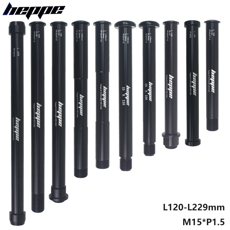 HEPPE Bike Thru Axle Front Fork Shaft Skewers Fat Bike Rear Hub Thru