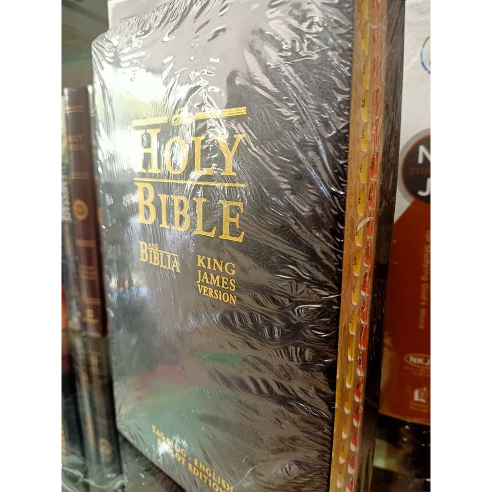 KJV Bible Diglot Tagalog English King James Version Color Black Or