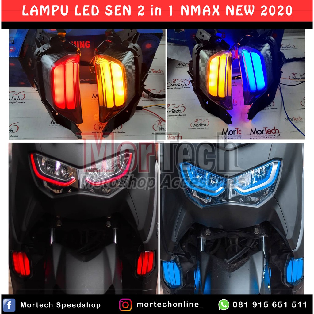 Nmax New Led Turn Signal Lights In Monday Twilight Lights Drl