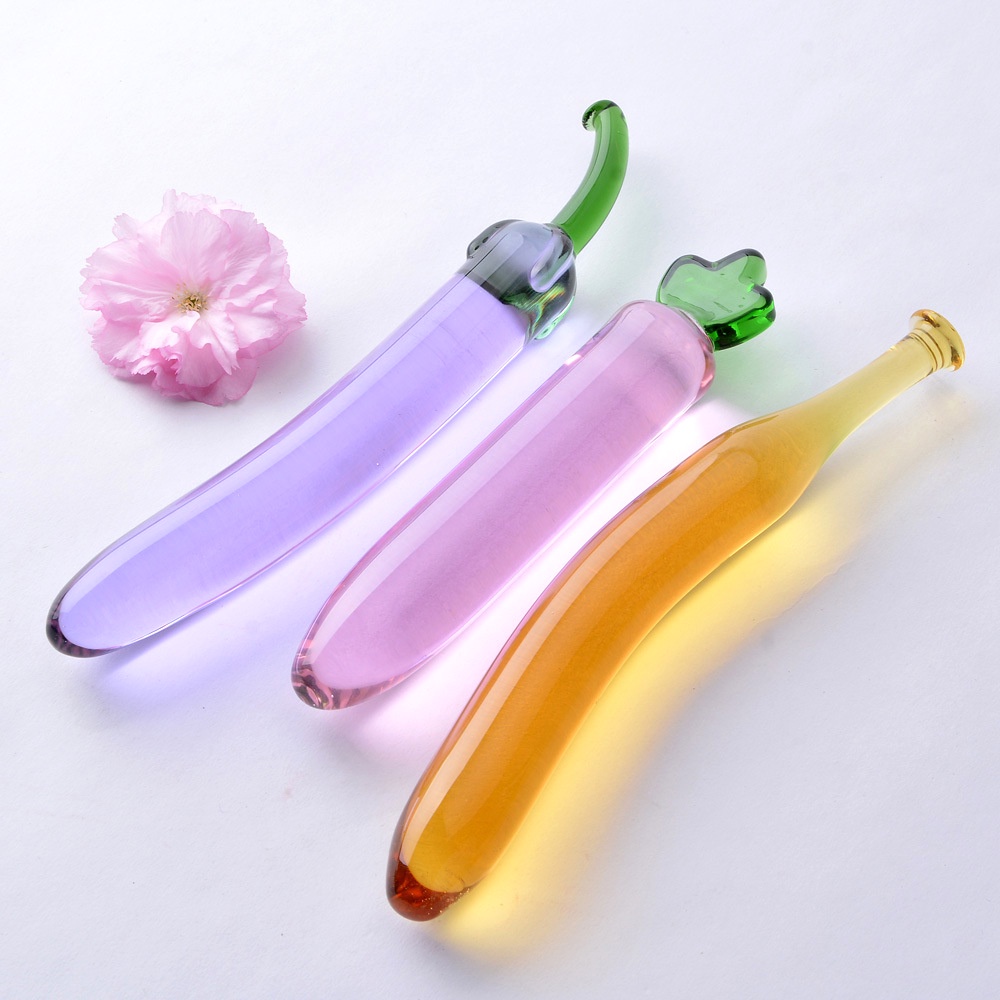 Fruit And Vegetable Crystal Anal Plug Female Masturbator Phallus Sex