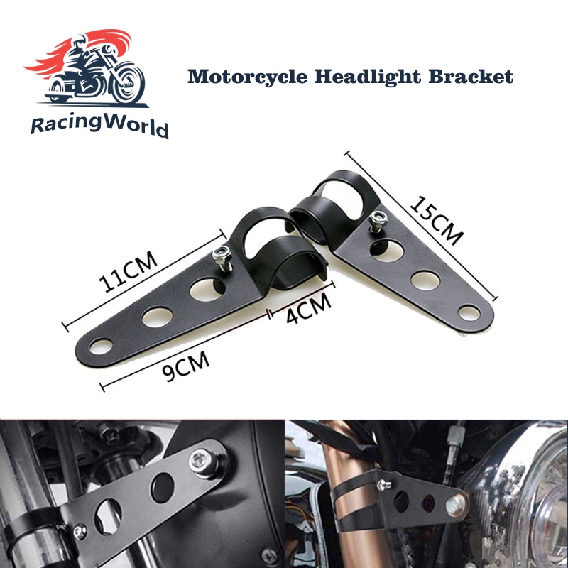 Mm Mm Universal Motorcycle Headlight Mounting Bracket Motocross