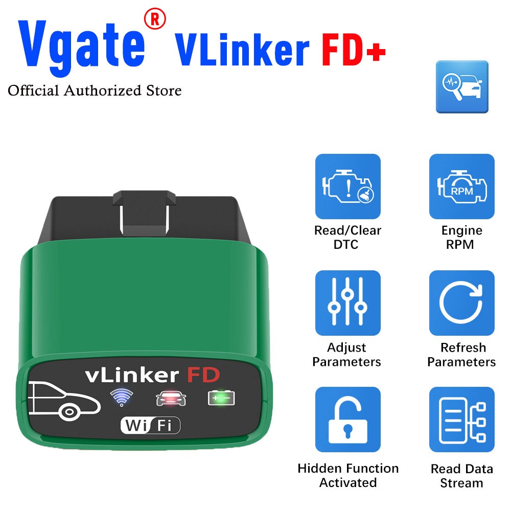 Vgate Vlinker Fd Elm Bt Wireless Forscan For Ford Wifi Obd Car