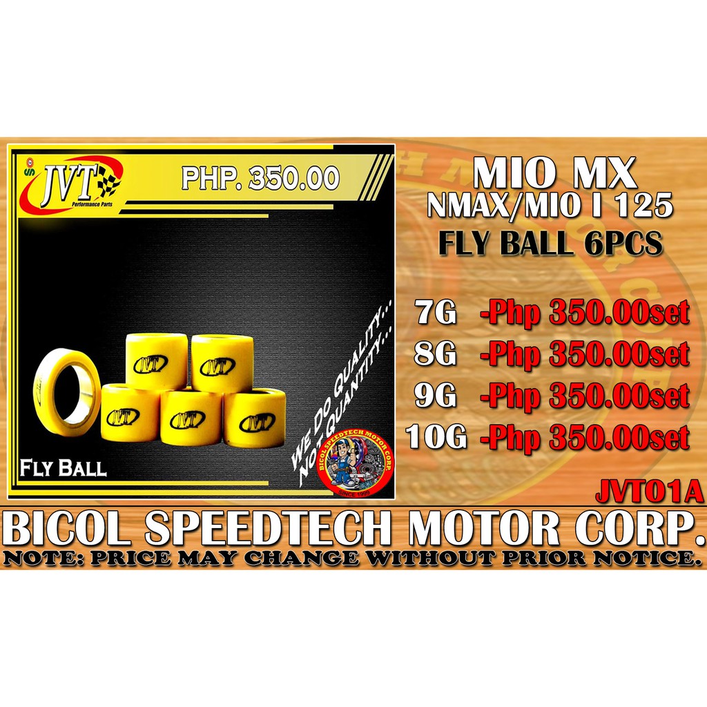 Mio Mx Nmax Mio I Jvt Fly Ball In Pcs Jvt Shopee