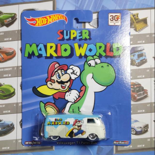 Hot Wheels Volkswagen Vw T Panel Super Mario World Real Riders