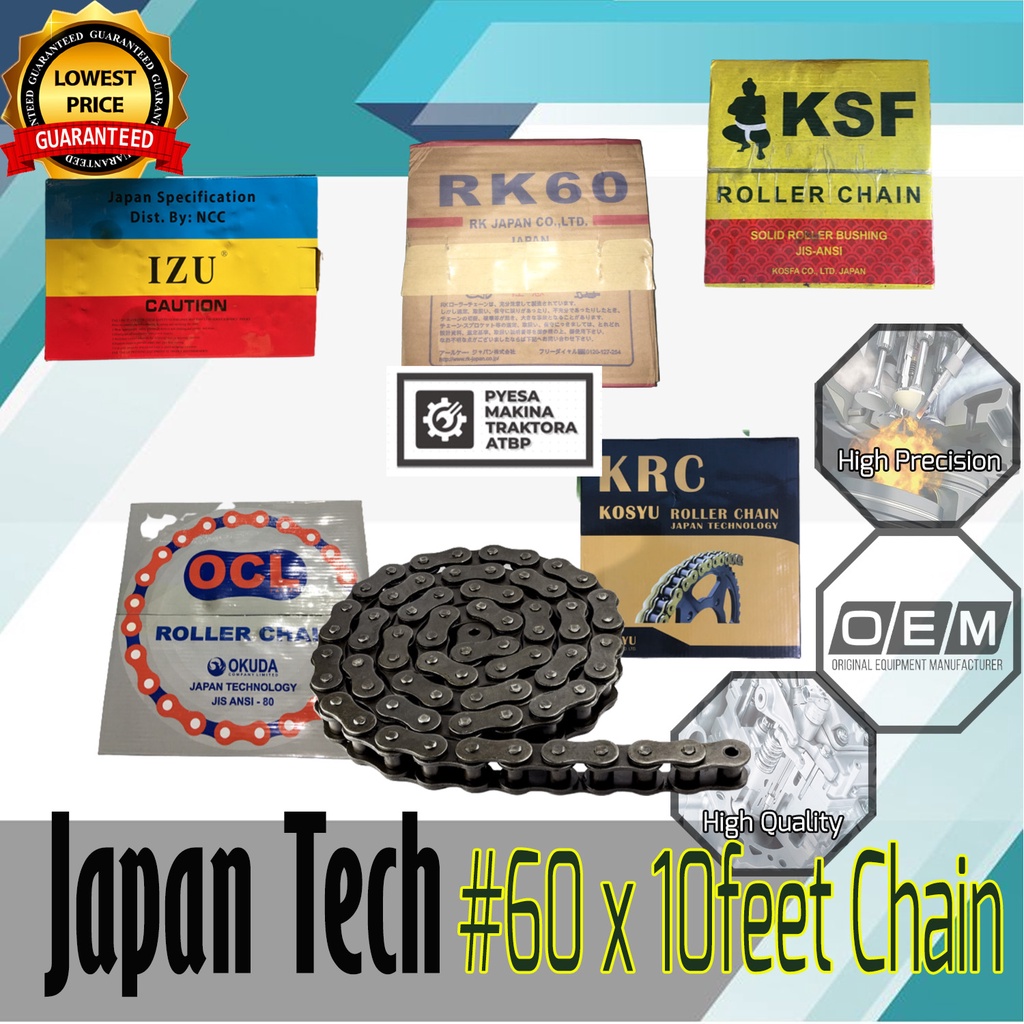 Chain 60 For Kuliglig RK60 IZU OCL KSF KRC Roller Chain 60 X10 Feet