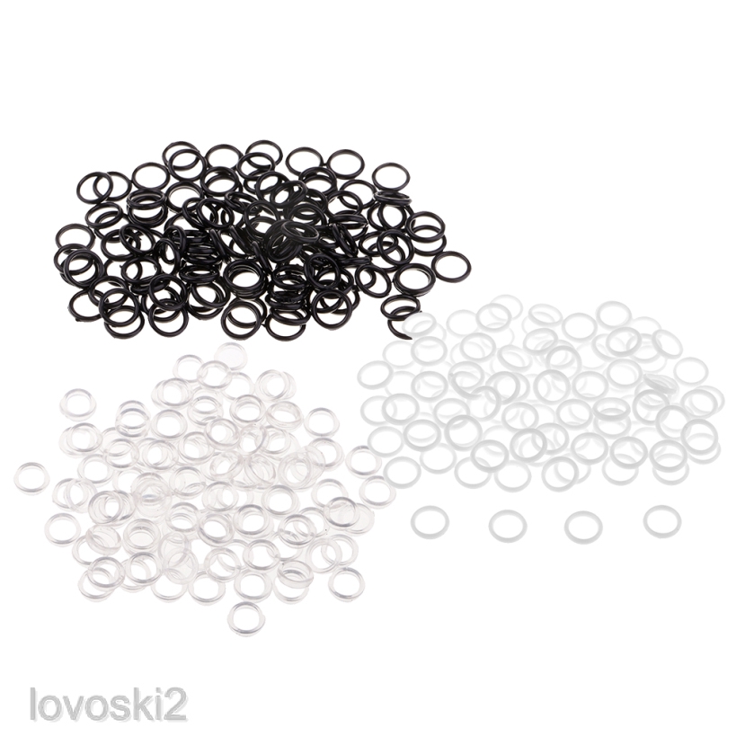 100 Pieces Nylon Bra Strap Adjuster Slider O Lingerie DIY Sewing Crafts