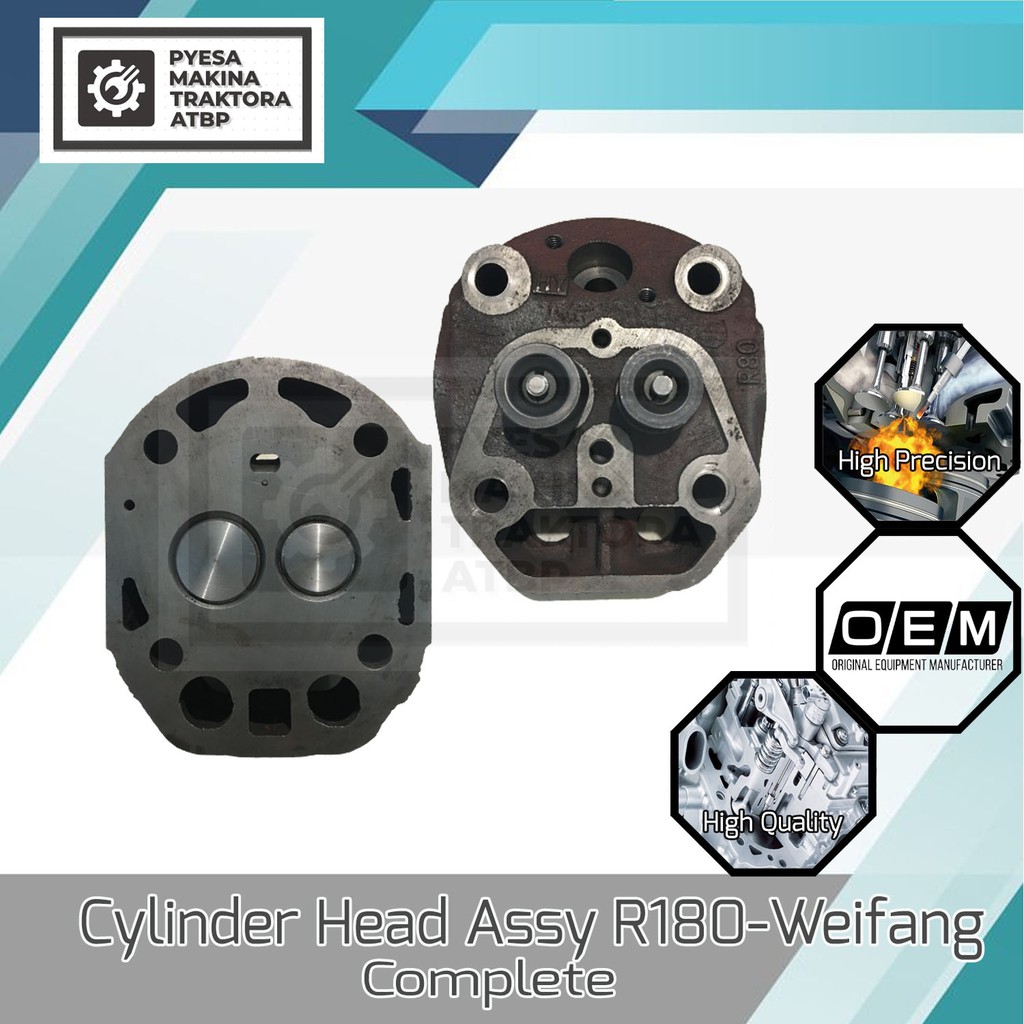 Cylinder Head Assembly Assy For R180 Weifang Complete Water Cooled