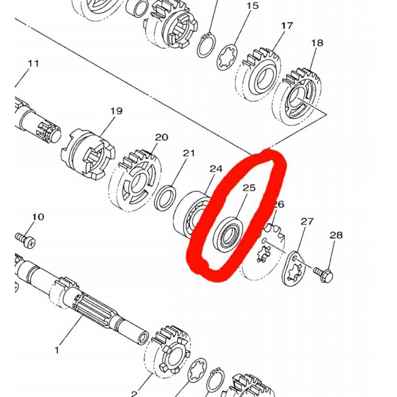 Genuine Engine Sprocket Oil Seal For Yamaha Sniper V