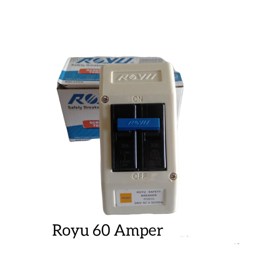 Royu Koten Safety Circuit Breaker RSB 15A 20A 30A 60A Shopee