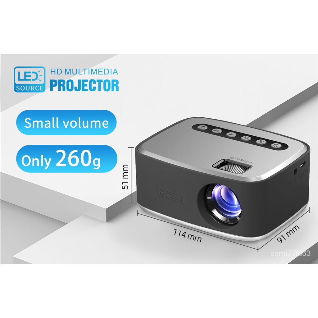 UNIC T200 LED Mini Projector Support 1080P Video Pocket Portable