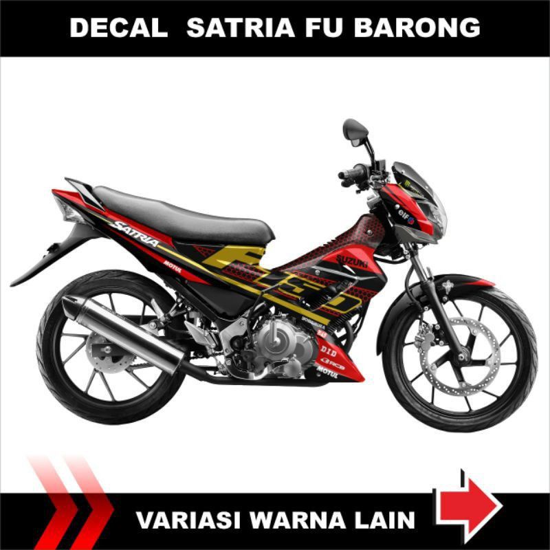 Cutting Decal Striping Satria Fu Barong Fullbody Sticker Variations