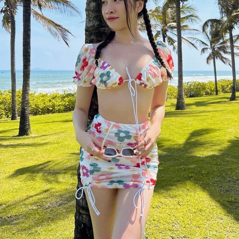 Beach Bikini 3 Pieces Drawstring Female Discreet Female Swimwear HATI Shopee Philippines