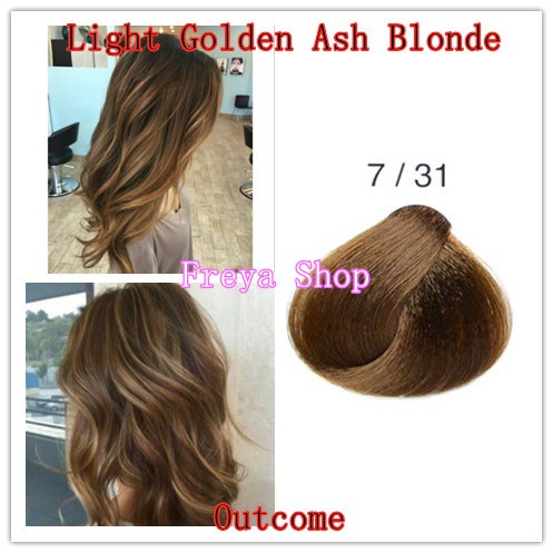 Light Golden Ash Blonde Hair Color With Oxidant 7 31 Bremod Permanent