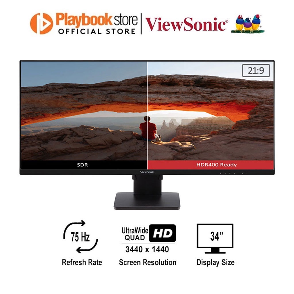 Viewsonic Va Mhdj Ultrawide Qhd X Hz Led Ips