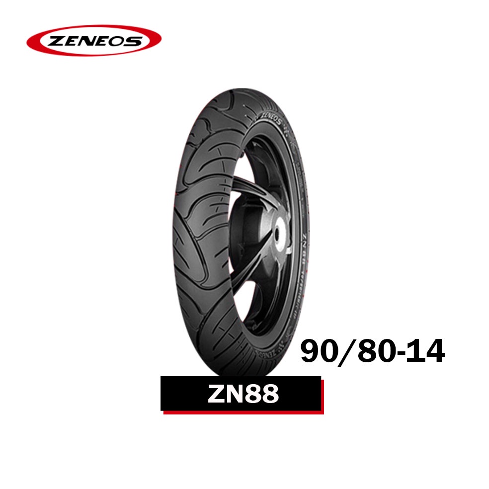 TUBELESS ZENEOS Authentic ZN88 MOTORCYCLE TIRE GULONG TUBELESS 14 AND