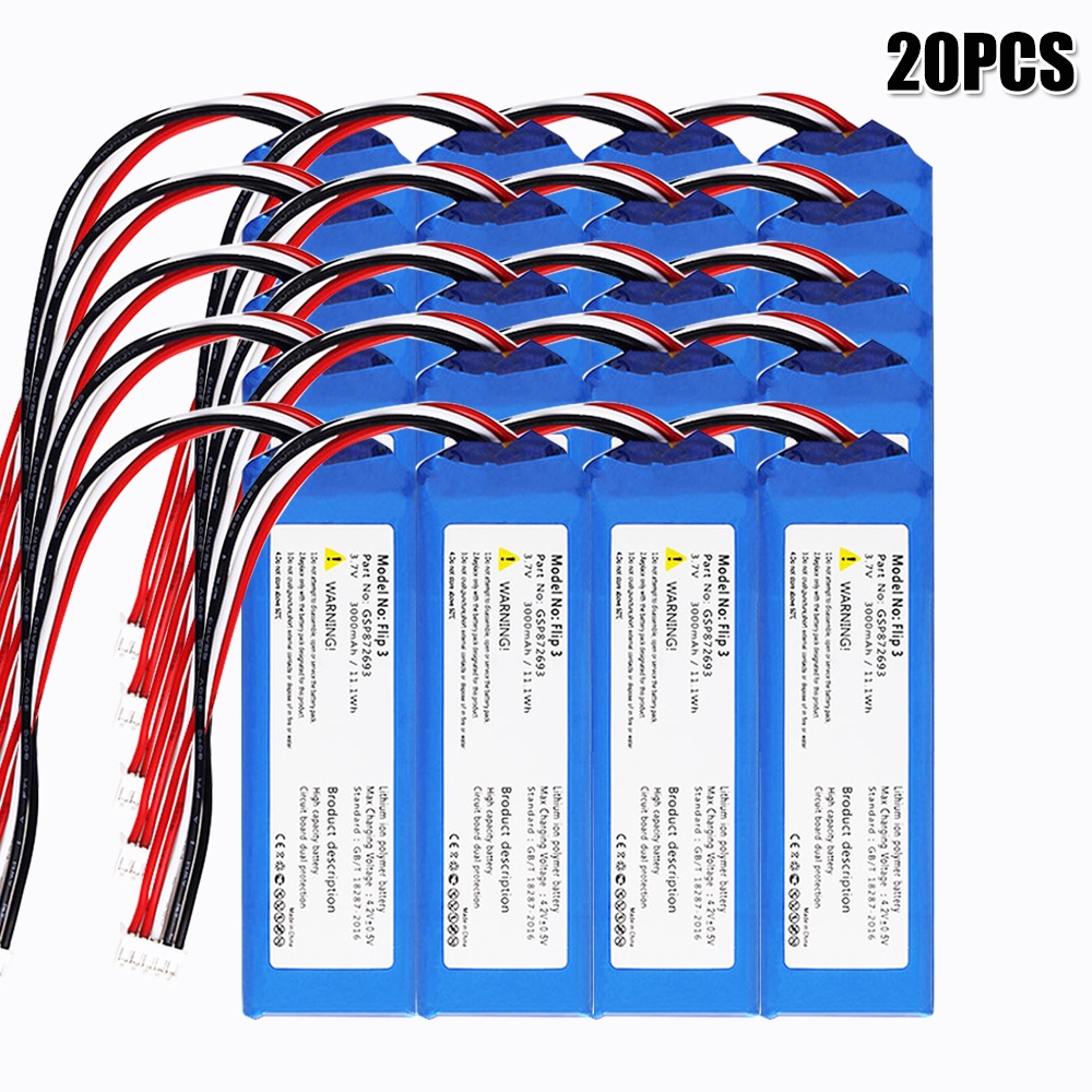 V Mah Wh Replacement Battery Gsp For Jbl Flip Flip