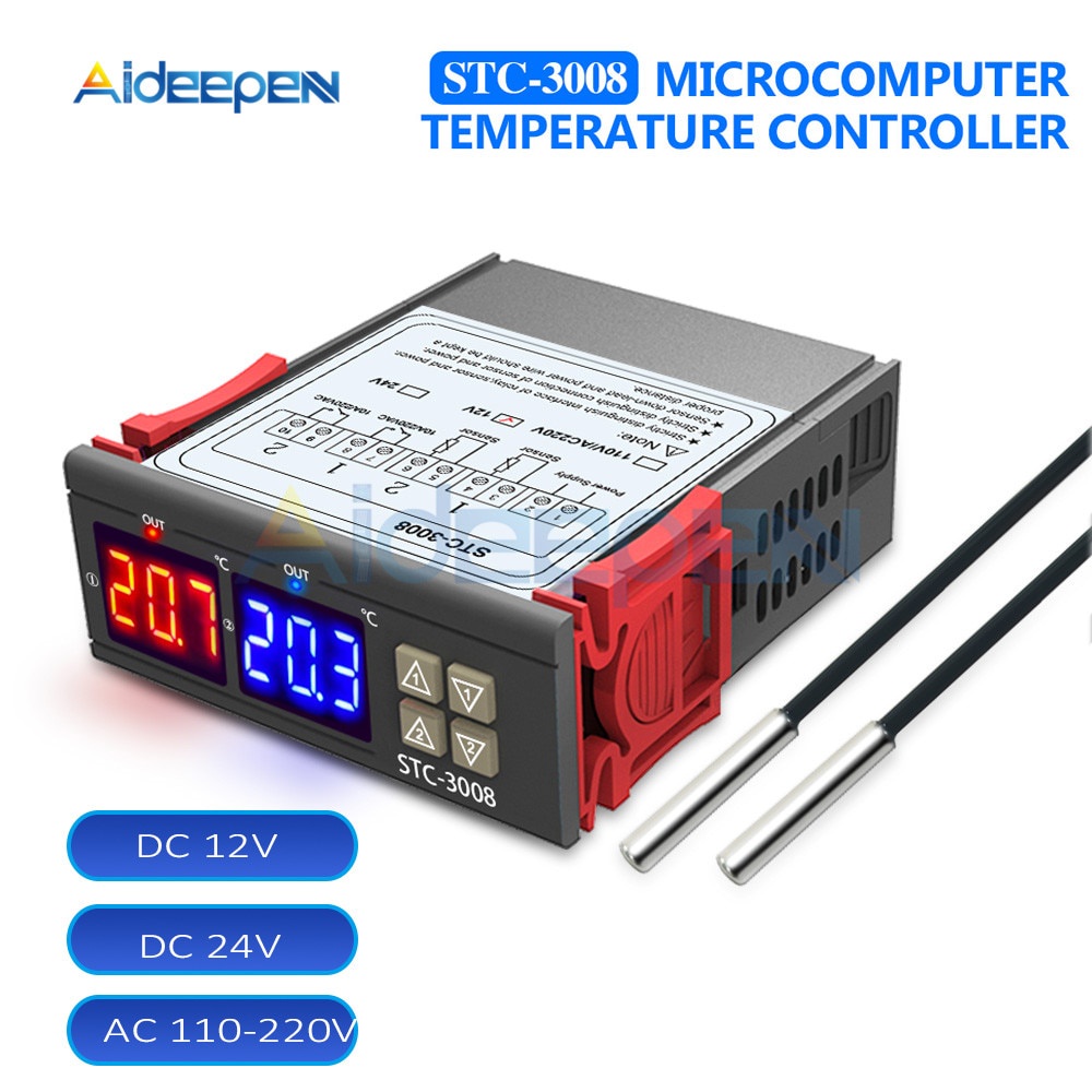 Stc Dual Digital Temperature Controller Two Relay Output V V