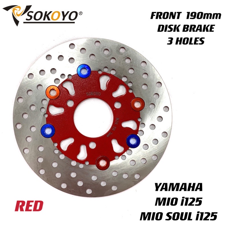 Pc Front Disc Brake Mm Holes For Mio I Mio Soul I