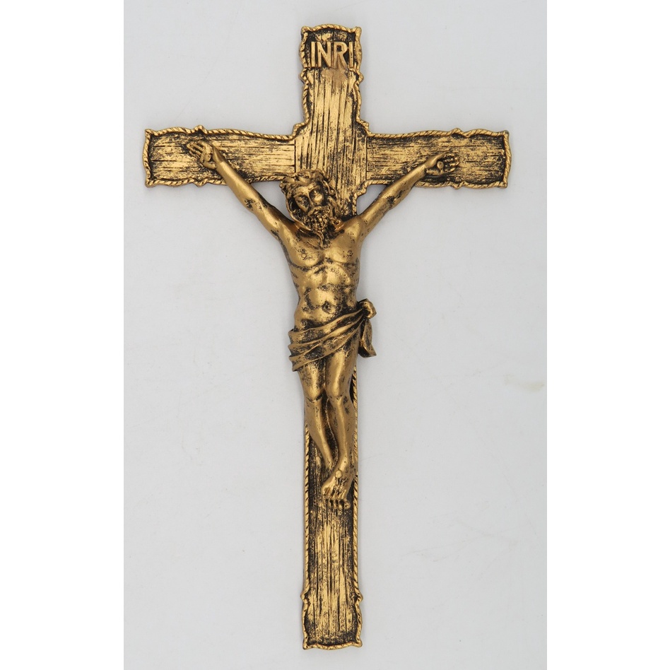 Catholic 8 5 Inch Resin Jesus Christ On INRI Cross Wall Crucifix