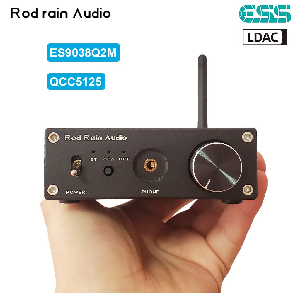 Rod Rain Audio ES9038Q2M DAC QCC5125 Bluetooth DAC Board APTX HD LDAC