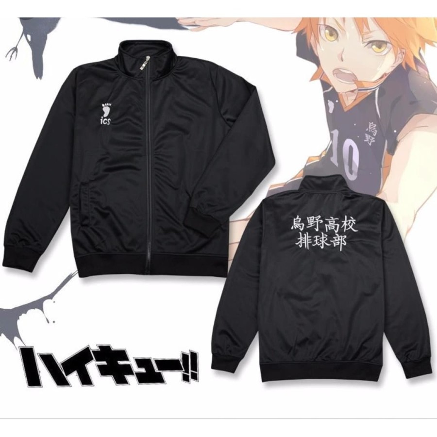 Haikyuu Karasuno Inarizaki Fukurodani Aoba Anime Jacket Nekoma Anime