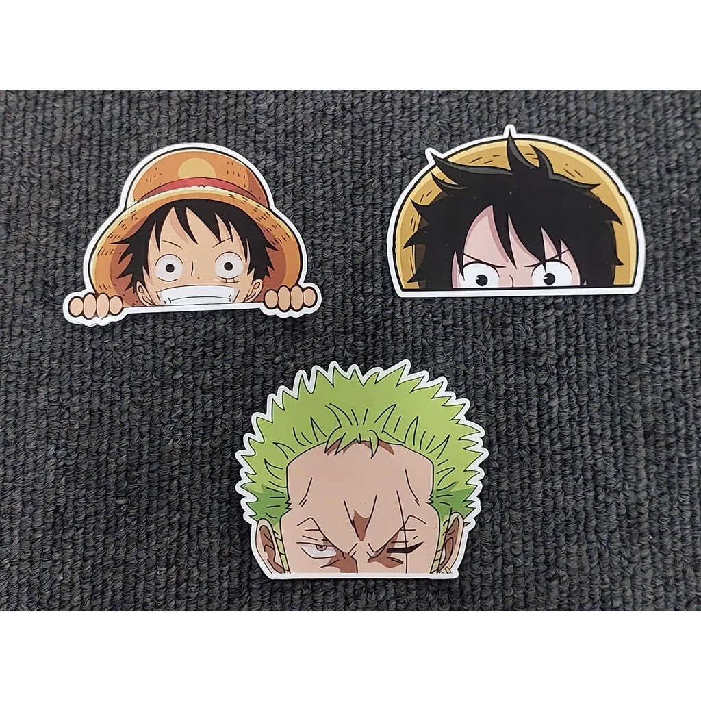 One Piece Peeking Sticker Aquaflask Sticker Tumbler Sticker One Piece