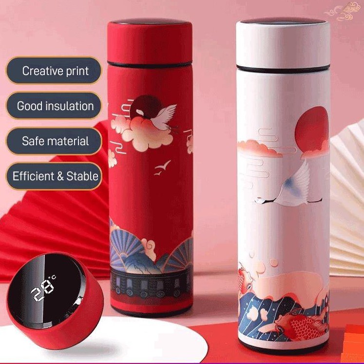 New Chinese Style Stainless Steel Thermos Vacuum Cup Tumbler Flask