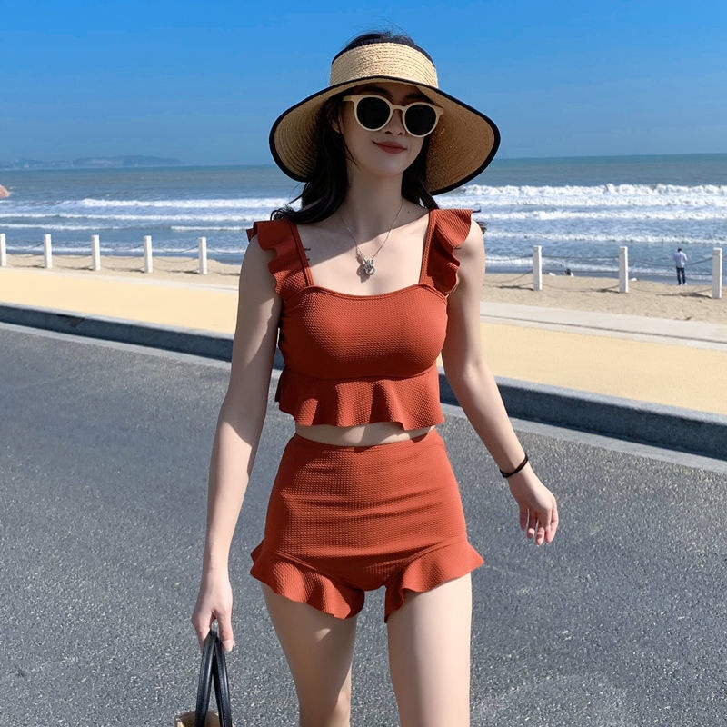 Bikini Highwasit Two Piece Bikini Swimsuit High Waist Swimsuit Pushup