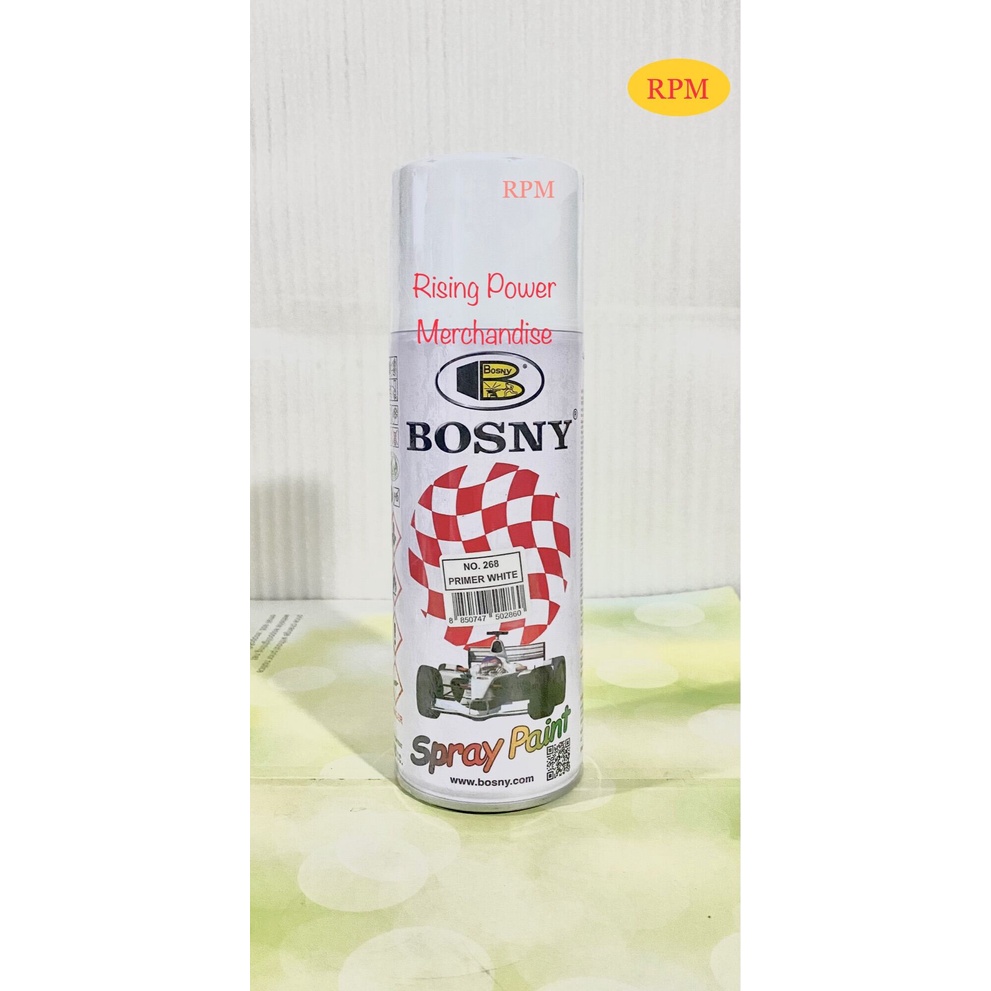 Bosny Spray Paint Primer Grey Red And White 400cc Shopee Philippines