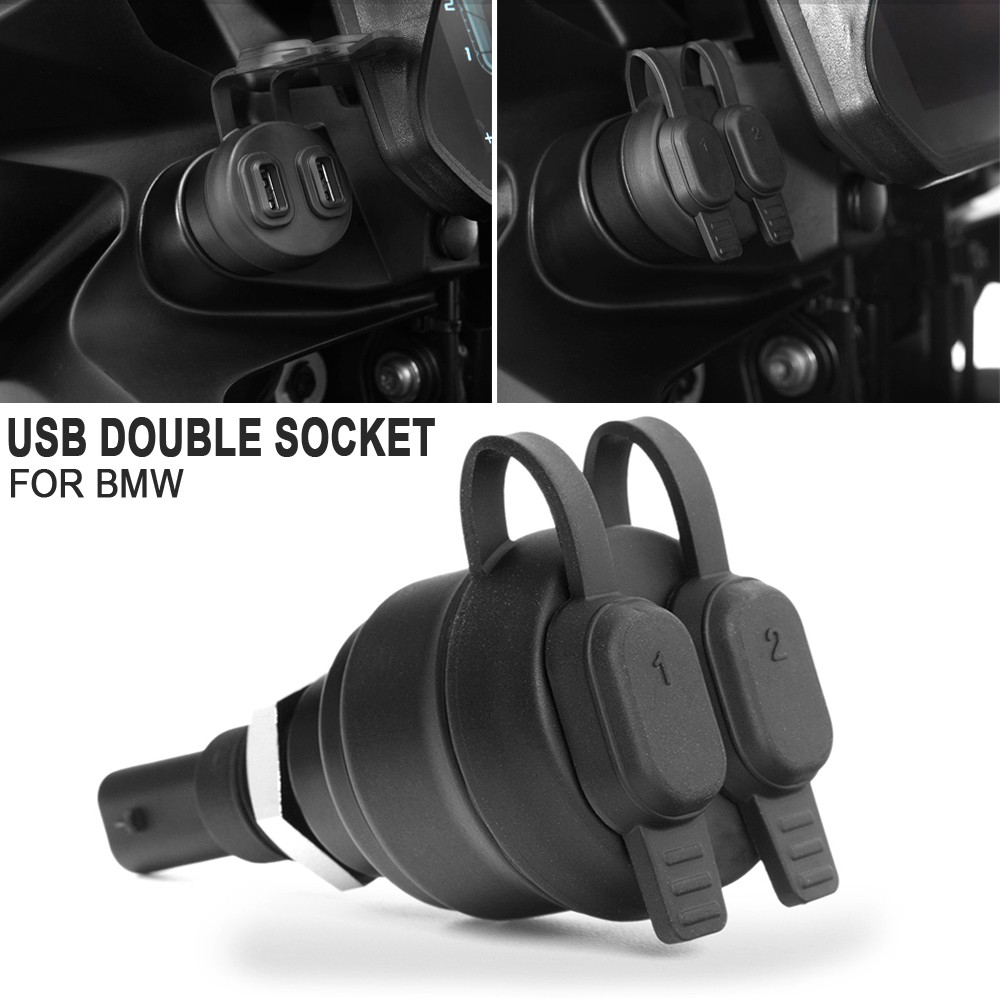 Quick Charge Dual USB Charger Plug Socket Adapter For BMW F900R R1250GS