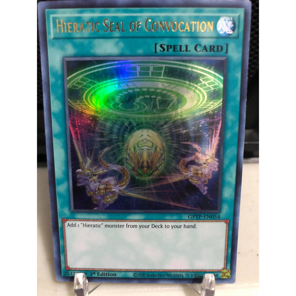 Yu Gi Oh St Edition Hieratic Seal Of Convocation Gftp En Ultra