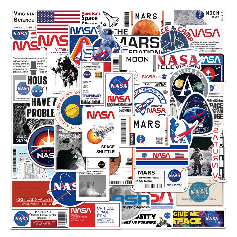 Nasa Astronaut Stickers High Value Suitcase Waterproof Decoration