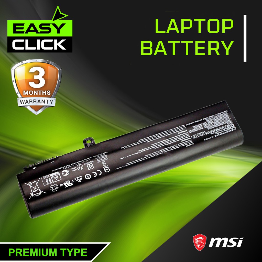 Replacement MSI BTY M6H Laptop Battery Compatible With MSI BTY M6H