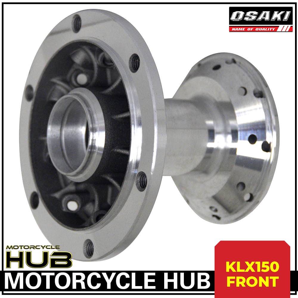 Klx Osaki Mirror Chrome Hub Hub Set Front Hub Rear Hub