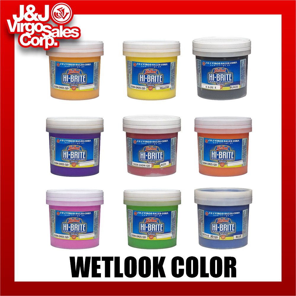 J J Virgo Sales Corp Wetlook Colored Rubberized Hi Brite 1 4 Kilo