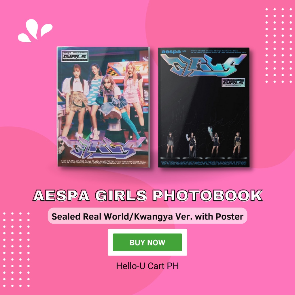 Aespa Girls Real World Kwangya Ver Sealed Album With Poster Shopee