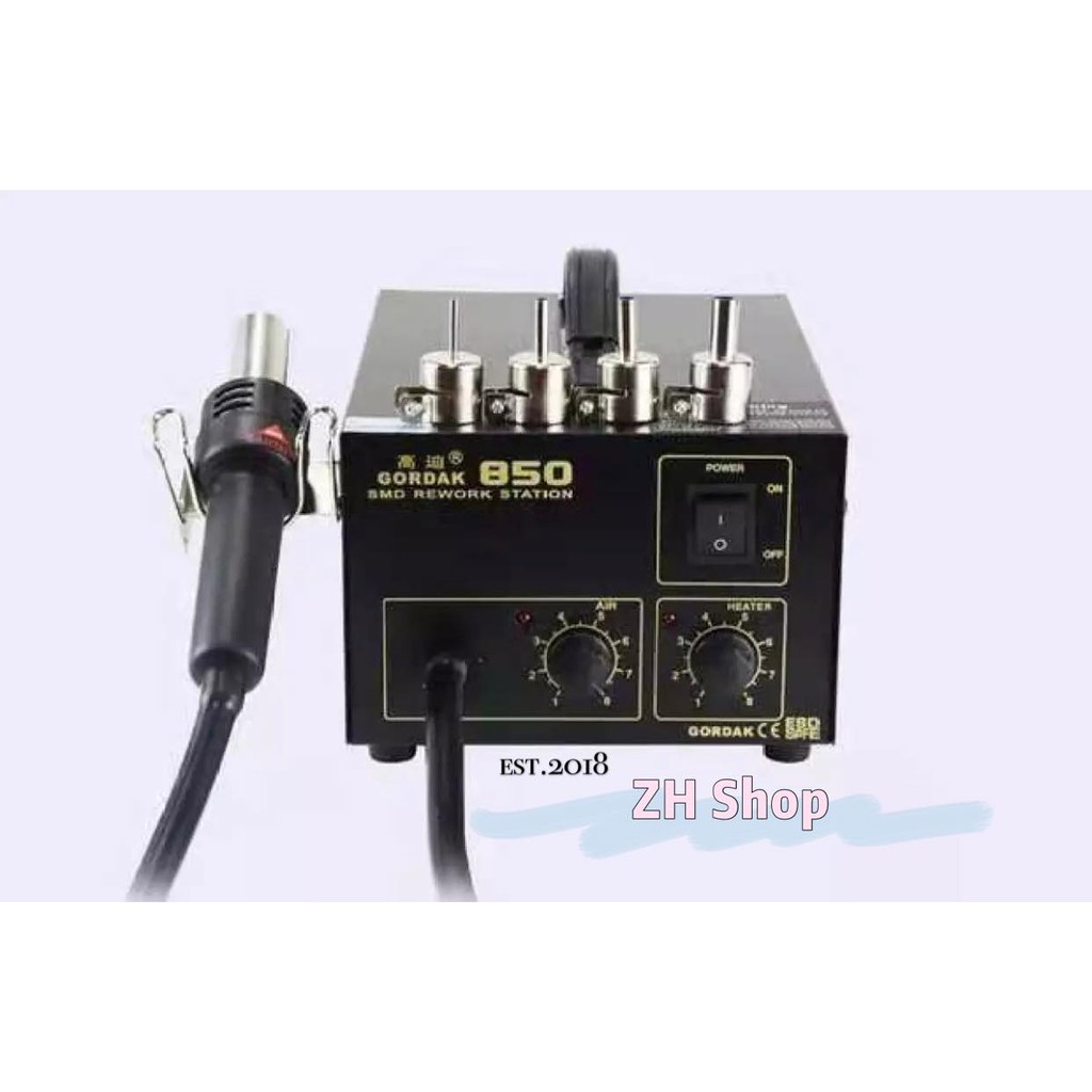 Gordak 850 SMD Hot Air Rework Station With Nozzles Shopee Philippines