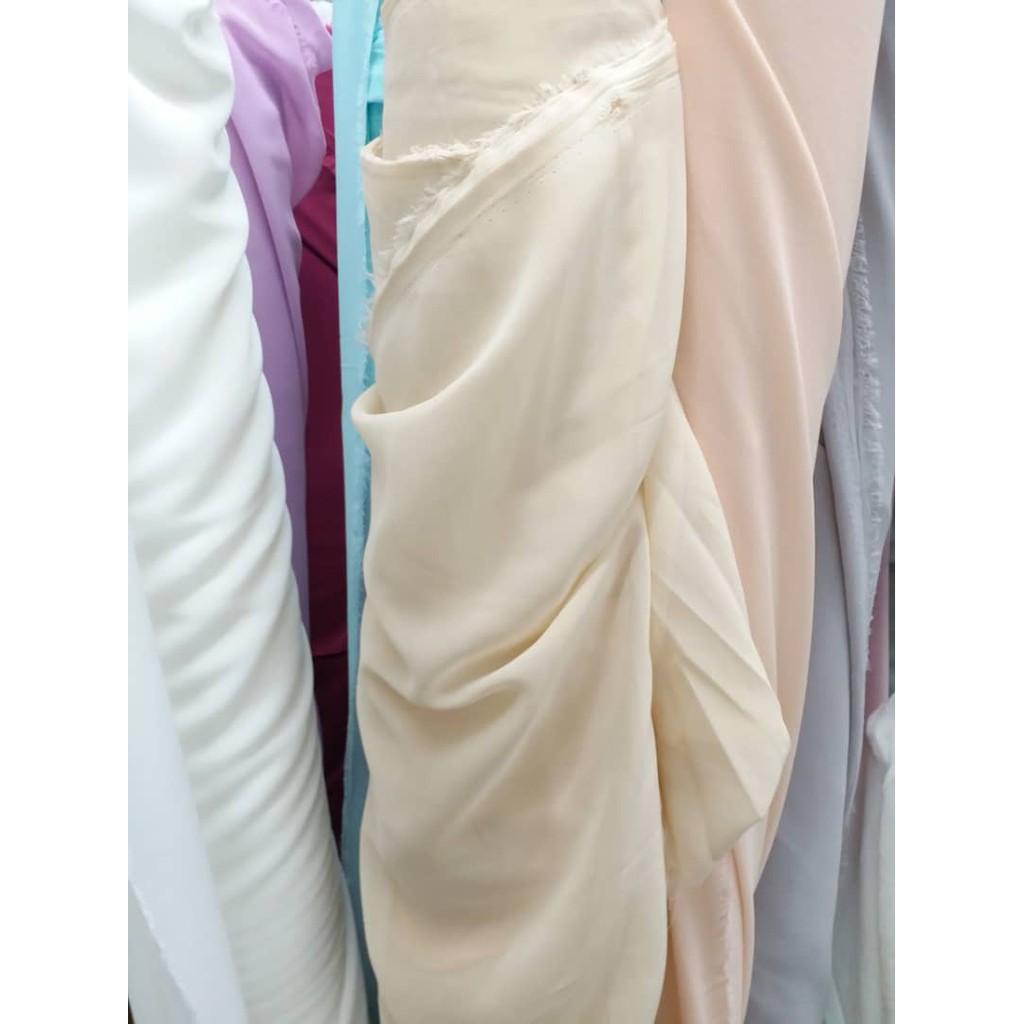Kain Chiffon Georgette Lembut Bidang Light Nude Code Shopee Philippines