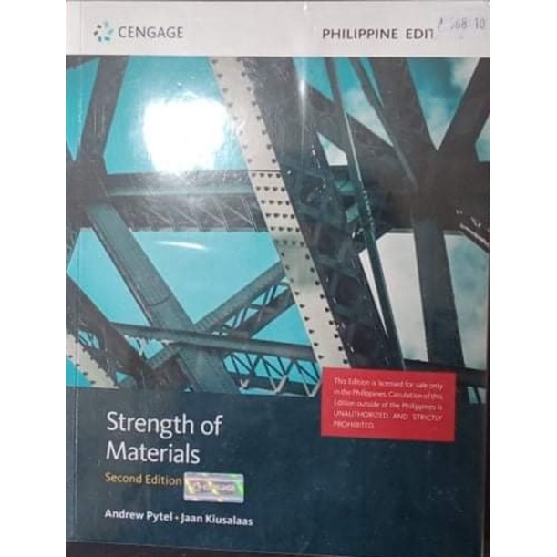 Strength Of Materials Nd Edition By Andre Pytel Jaan Kiusalaas