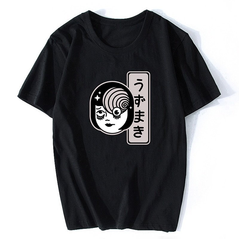 Tomie Junji Ito Uzumaki Spiral T Shirt Horror Manga Tomie Tshirt Men